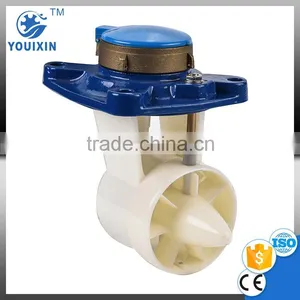LXLC-50~300T Detachable Vane Wheel With Dry Type Register for Brass Cover Woltman Cold Water Mater Water Flow Meter thumbnail-1