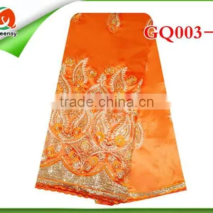 Good Quality African George Fabric Design, 2015 New African George Lace Embroidery Fabric For Sale GQ003-1 thumbnail-1