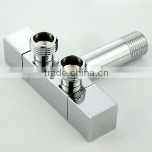 Brass Cold Water Tap, Double Handle and 2 Wayout thumbnail-1