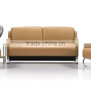 S-62 Steel Leather Modern Sofa thumbnail-2