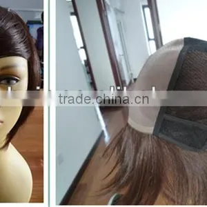 Wholesale 100% Human Hair Wig Front Mono Women Wig Real Hair Breathing Short Hair Wig thumbnail-1
