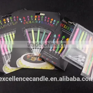 Stick Birthday Candles in Blister Card Colored Flame thumbnail-2