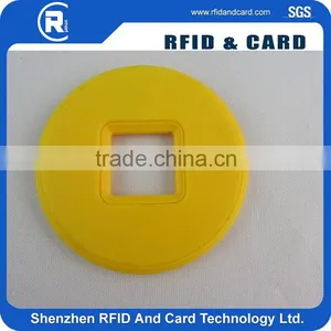 HF MIFARE Classic 1K 14443A ABSRFID TAG Waterproof Tag ,laundry Tag With Hole thumbnail-1
