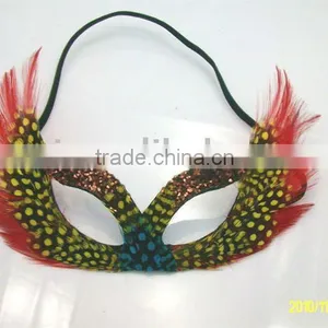 Peacock Feather Christmas Face Mask thumbnail-1