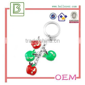 Metal Enamel Apple Keychain for Promotional thumbnail-6