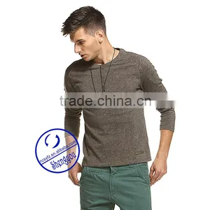 Custom Raglan Long Sleeve Mens T-shirt Wholesale thumbnail-2