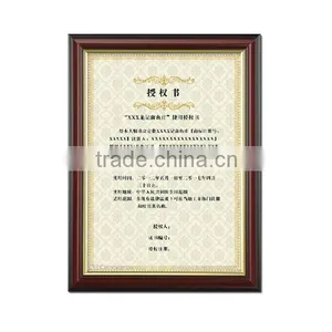 Table Decorative Certificate Wood Frame thumbnail-1