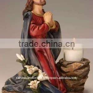 Poly Resin Craft/praying Jesus thumbnail-1