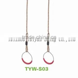 Metal Gymrings With Rope thumbnail-1