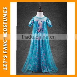 Wholesale Fashion Girls' Dress Elsa Costume Frozen Elsa Dress PGCC-1412 thumbnail-5