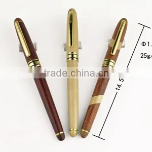 Natural Wooden Fountain Pen Engraved With Your Company Logo thumbnail-1