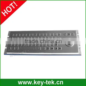 MINI Type 68 Keys Compact Format Vandal Proof IP65 Stainless Steel Keyboard thumbnail-1
