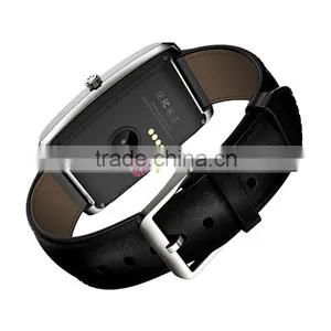 Curved Screen Bluetooth 4.0 Smart Heart Rate Monitor Watch For Android & IOS Silver thumbnail-2