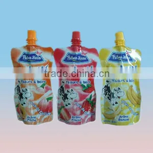 Laminated &printed Plastic Packaging Bag With Spout for Juice thumbnail-1