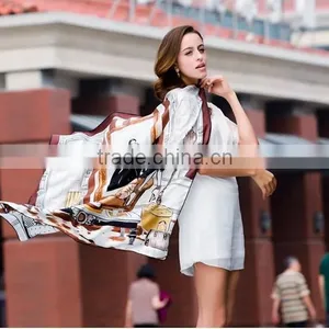 SJ-028 100% Silk New Design Fashion Twill Scarf thumbnail-5