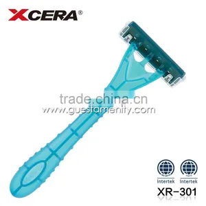 High Quality ABS Plastic Disposable Hotel Shaving Razor Men's Travel Shaving Kit thumbnail-1