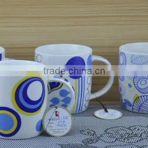 14OZ Bird With Flower Fully Decal Printed Ceramic Mug, Shiny Surface New Bone China Coffee Cup, KL5001-10702 thumbnail-5