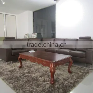 China Guangzhou Manufacturer Cheap Mordern L Shape PU Sofa Living Room Furniture thumbnail-1