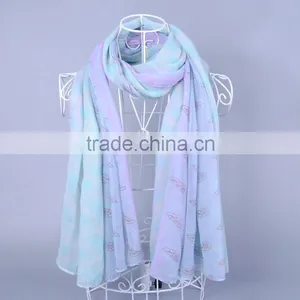 Women Fashion Bohemia Pattern Scarf Voile Scarves 180*90 Pashmina thumbnail-3