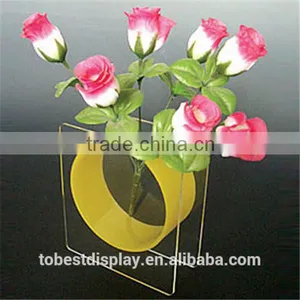 Exquisite Design Clear Acrylic Flower Pots Shenzhen Factory thumbnail-3