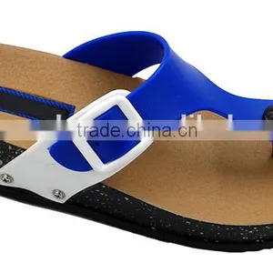 Fashionable Comfortable Wedge Women PVC Cork Sole Slipper thumbnail-2
