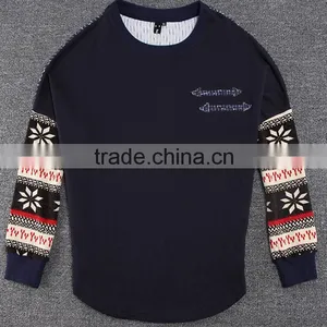 2016 Korea Fashion New Women's Long Sleeve TShirt Loose Patchwork Cotton Tops Lady Casual Blouse thumbnail-5
