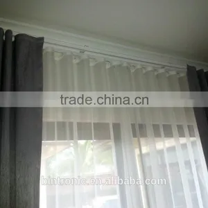 Bintronic Smart Electric Aluminum Alloy Curtain Track Ripple Fold Track System thumbnail-3