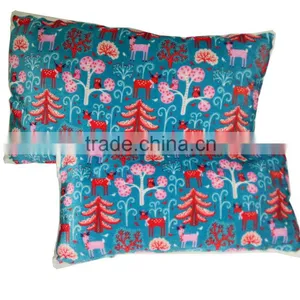 Fashion Panne Printed Christmas Bolster Pillow, Indoor Sofa Decorative Pillow thumbnail-3