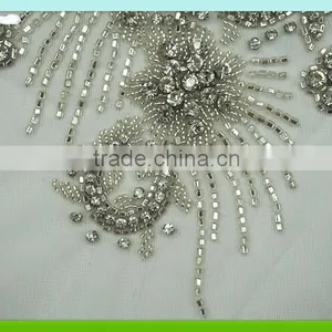 2015 Newest and Fashion Handmake Tulle Patch With Beads RC-314 thumbnail-2