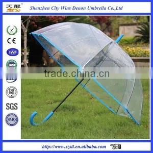 Shenzhen City Winds Denon Produced High Quality 23" Promotional Custom Printing Clear Dome Umbrella thumbnail-6