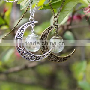 IN Stock 2016 Yiwu Jewellery Fashion Glass Wish Bottle Flower Sea Snail Starfish Pendant Necklace thumbnail-4