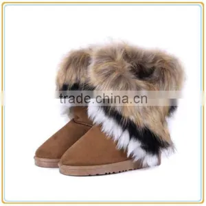 Women Winter Warm High Long Snow Ankle Boots Cheap Girl Snow Boots thumbnail-4