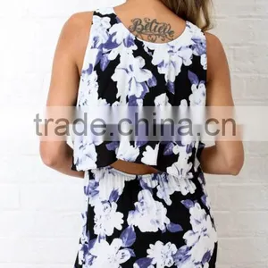 2016 China Wholesale Factory Clothing Wholesale Latest Fashion Dress Digital Print Dress thumbnail-4