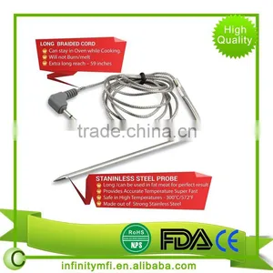 Best Selling Digital Thermometer for Oven Digital Lcd Display Probe Food Thermometer Timer Cooking Kitchen BBQ Meat thumbnail-4