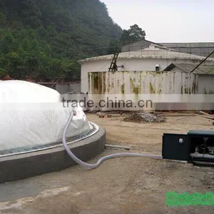 PUXIN 700 Cubic Metre Soft Dome Biogas Plant for Swine Manure Treatment thumbnail-4