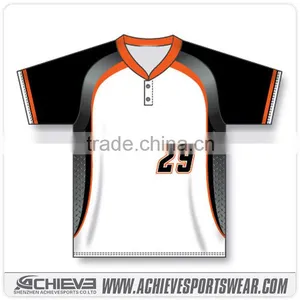 Custom Dry Fit Baseball Jersey Shirts Cheap Team Baseball Uniforms Polyester Baseball Jersey Wholesale thumbnail-3