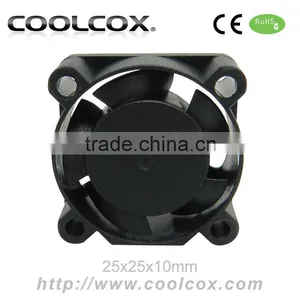 CoolCox 25x25x10mm DC 5V 12V 24V Small Axial Fan,dc Fan 25mm,2510,Air Cleaner Fan,dc Mini Fan,mini Exhaust Fan,electric Fan thumbnail-1