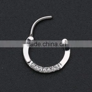 Yiwu Factory Sell Brass Jewelry Multi Gems Directly Nose Rings Body Jewelry Wholesale thumbnail-2