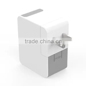 Usb Auto Charger Universal Adaptor Plug Adaptor 2 Port Usb Wall Charger thumbnail-2