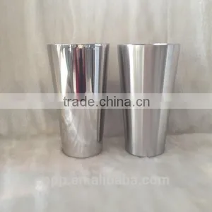 Fine Polished Insulated Wine Cup /safe Grade Vacuu Layer Drinking Tumbler/mirror Effect Smoothy Beer Cup thumbnail-3