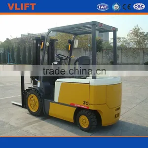 3 Ton Electric Battery Forklift Truck Lifting Height 4m With Full Free Mast thumbnail-1