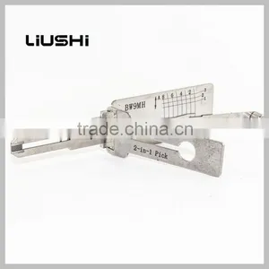 Locksmith Tool BW9MH Car Door Locks Pick 2-in-1 Tool Lishi Decoder Lishi 2 in 1locksmith Tools thumbnail-1