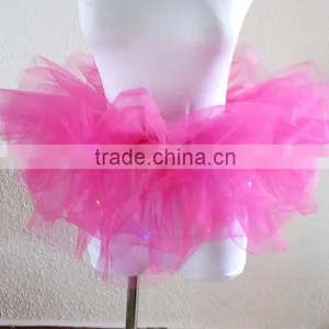 Pink More Layers Led Tutu Skirt thumbnail-1