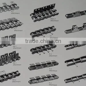 CSD,08A Professional Strong Tensile Durable Short Pitch Steel Conveyor Chain With Attachments A1,A2,K1,K2 thumbnail-2