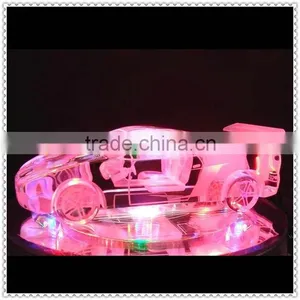 Fashion Crystal Sports Car Model With LED Lighting Base thumbnail-2
