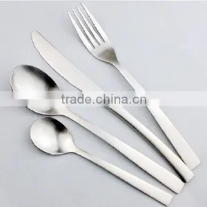 Stainless Steel Cutlery Steak Fork and Spoon 4pcs Set Stainless Steel Cutlery thumbnail-1
