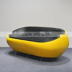 Fiberglass 2 Seater Standing Half Ball Sofa Chair thumbnail-2