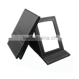 Promotional Leather Protable Makeup Mirror thumbnail-4