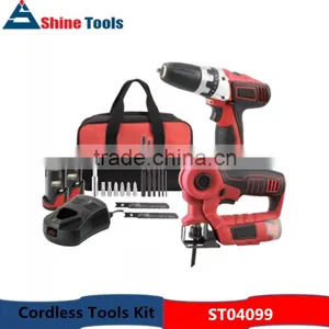 2pcs Mechanical Power Works Cordless Tools Set thumbnail-1