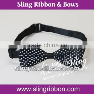 Dot Printed Ribbon Bow Tie thumbnail-1